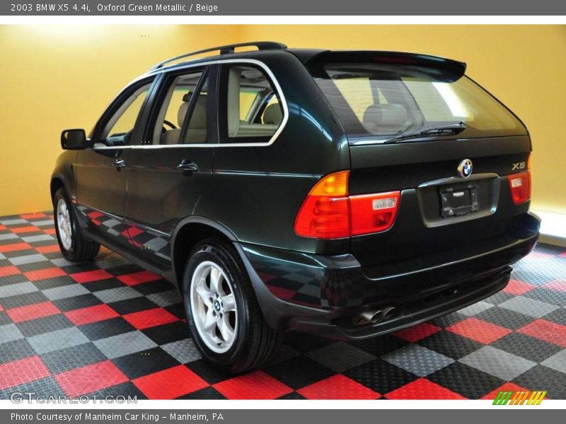 Oxford Green Metallic / Beige 2003 BMW X5 4.4i