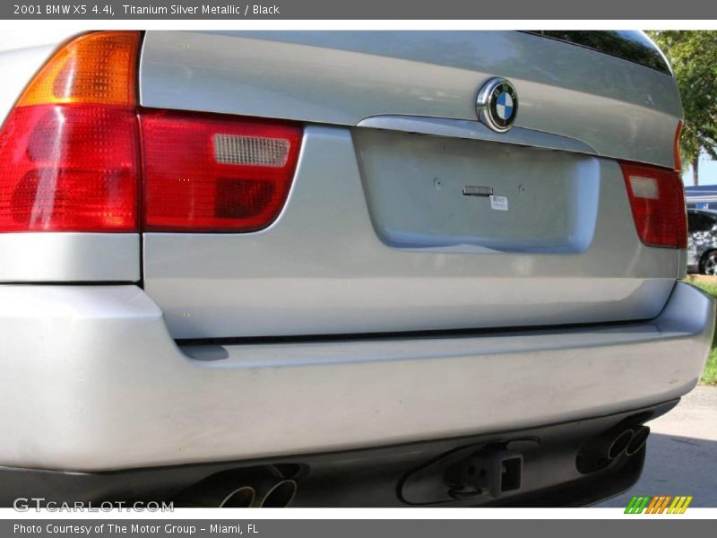 Titanium Silver Metallic / Black 2001 BMW X5 4.4i