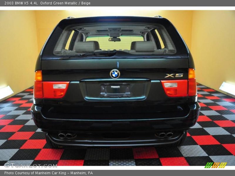 Oxford Green Metallic / Beige 2003 BMW X5 4.4i