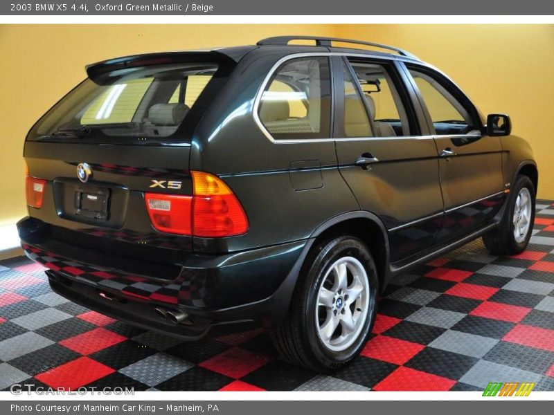 Oxford Green Metallic / Beige 2003 BMW X5 4.4i