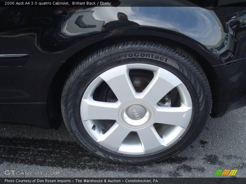 Brilliant Black / Ebony 2006 Audi A4 3.0 quattro Cabriolet