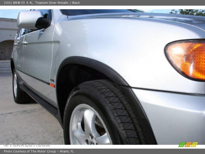 Titanium Silver Metallic / Black 2001 BMW X5 4.4i