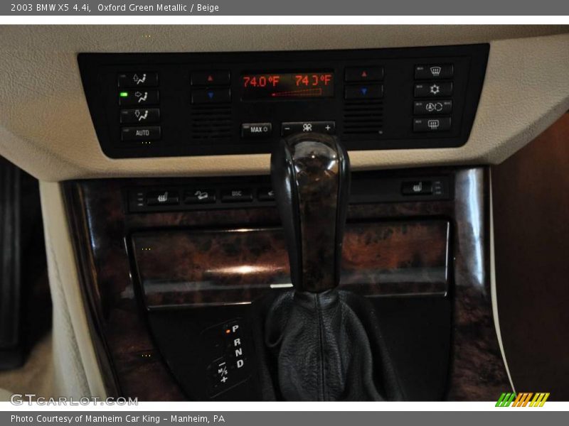 Oxford Green Metallic / Beige 2003 BMW X5 4.4i