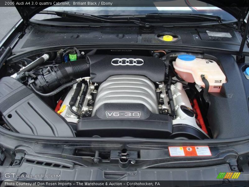Brilliant Black / Ebony 2006 Audi A4 3.0 quattro Cabriolet