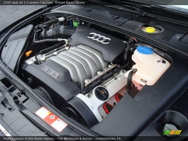 Brilliant Black / Ebony 2006 Audi A4 3.0 quattro Cabriolet