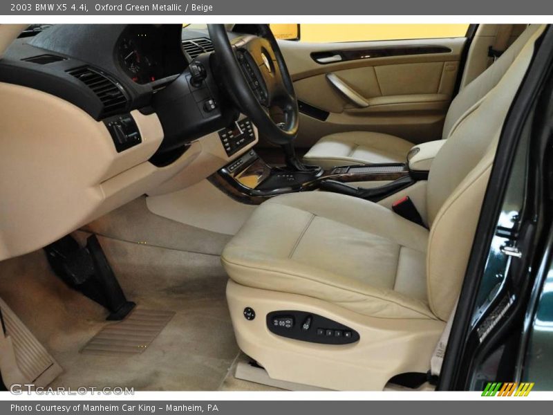 Oxford Green Metallic / Beige 2003 BMW X5 4.4i