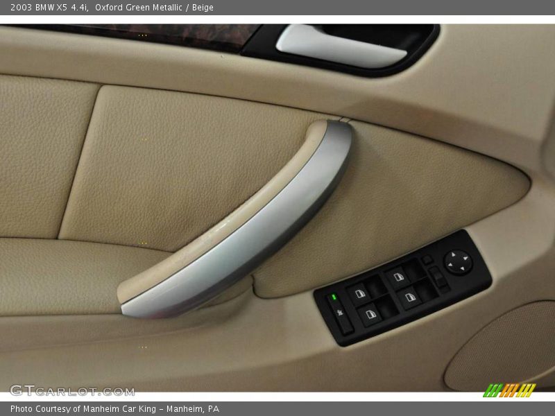 Oxford Green Metallic / Beige 2003 BMW X5 4.4i
