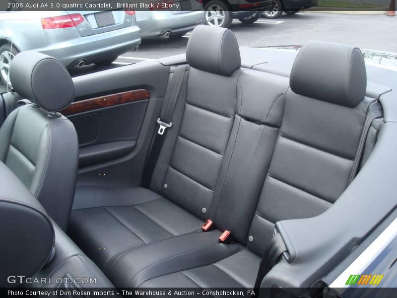 Brilliant Black / Ebony 2006 Audi A4 3.0 quattro Cabriolet