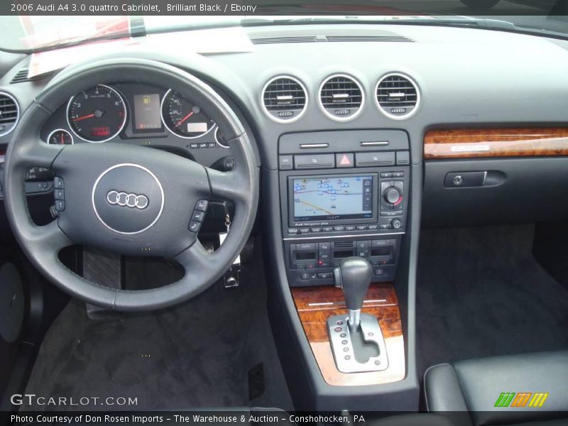Brilliant Black / Ebony 2006 Audi A4 3.0 quattro Cabriolet