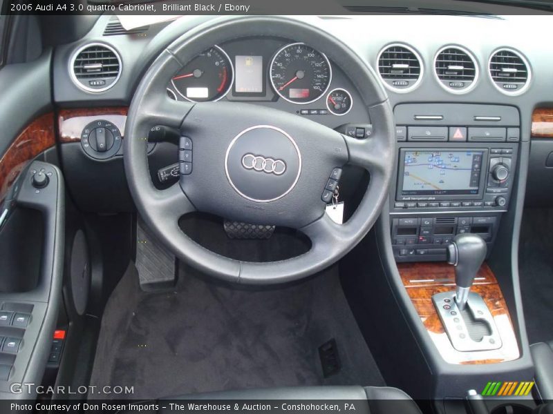 Brilliant Black / Ebony 2006 Audi A4 3.0 quattro Cabriolet