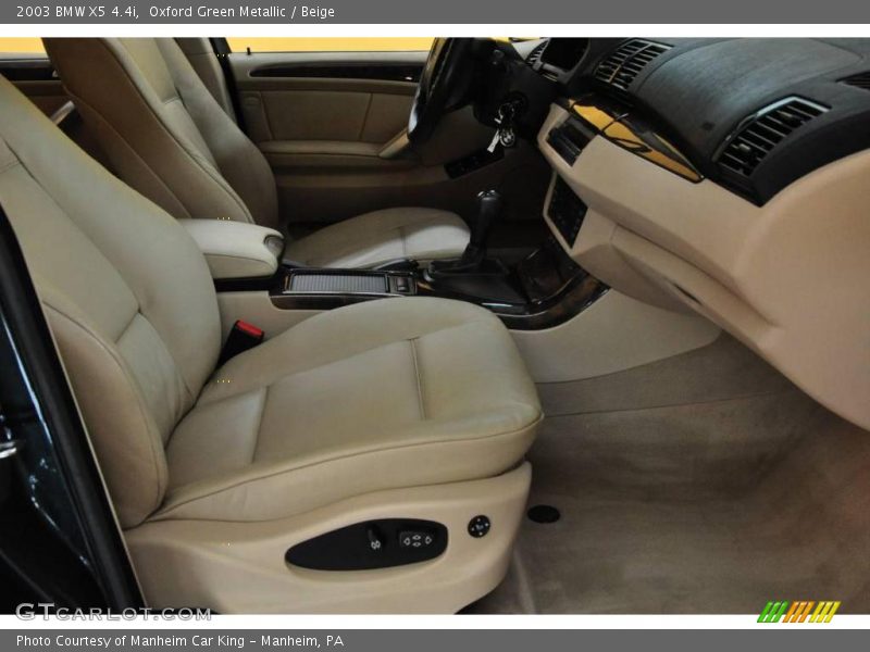 Oxford Green Metallic / Beige 2003 BMW X5 4.4i