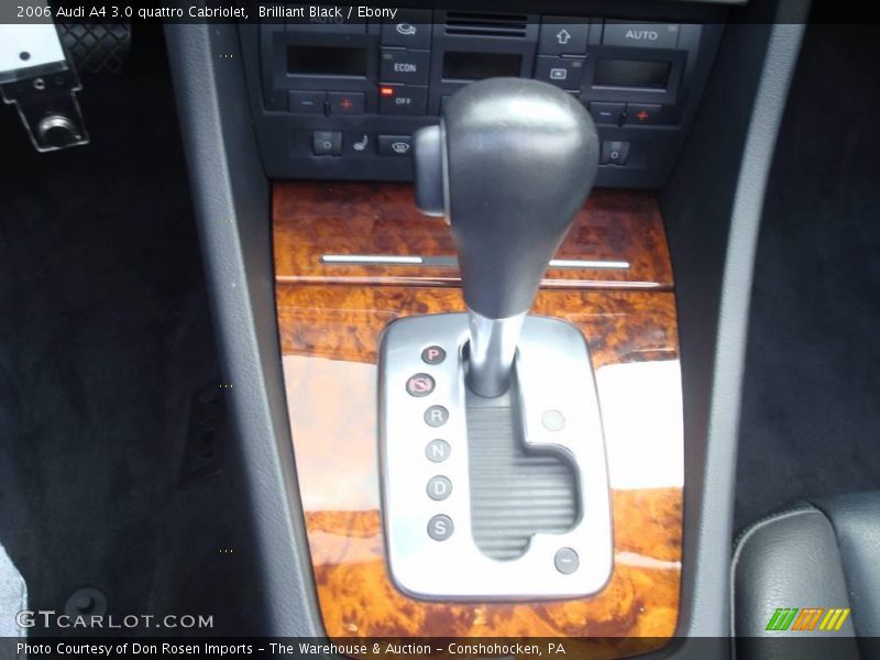 Brilliant Black / Ebony 2006 Audi A4 3.0 quattro Cabriolet