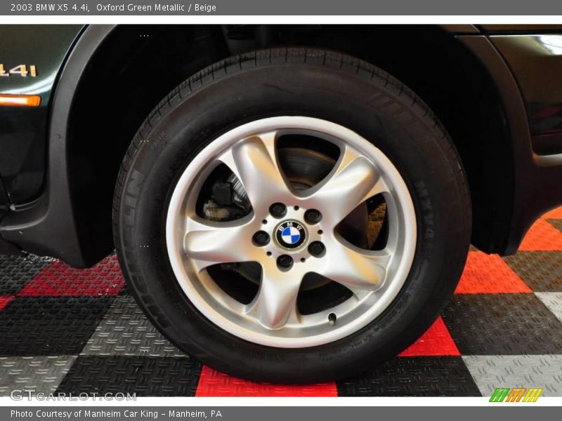 Oxford Green Metallic / Beige 2003 BMW X5 4.4i