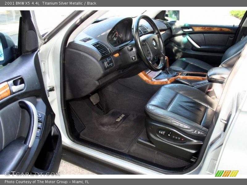 Titanium Silver Metallic / Black 2001 BMW X5 4.4i