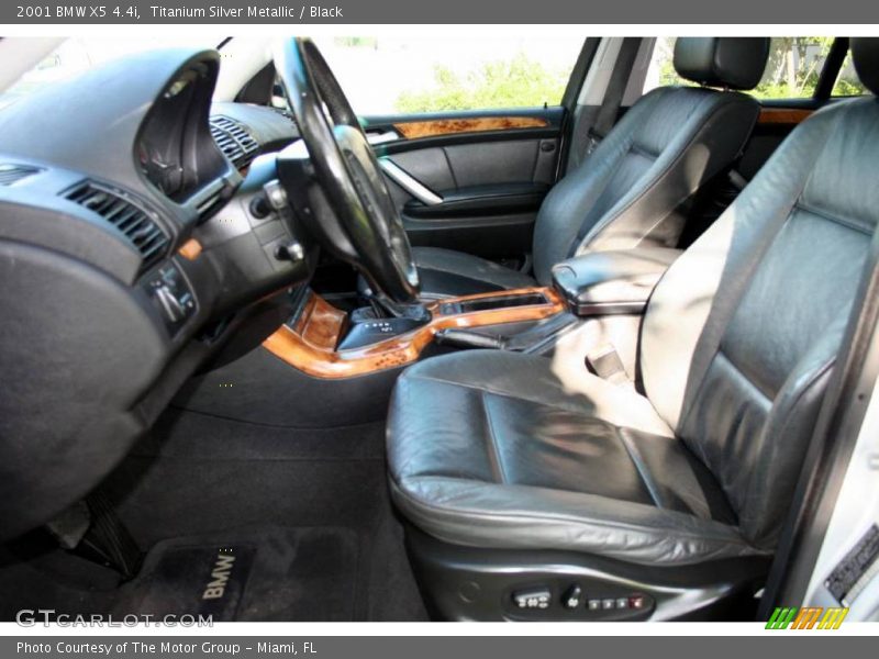 Titanium Silver Metallic / Black 2001 BMW X5 4.4i