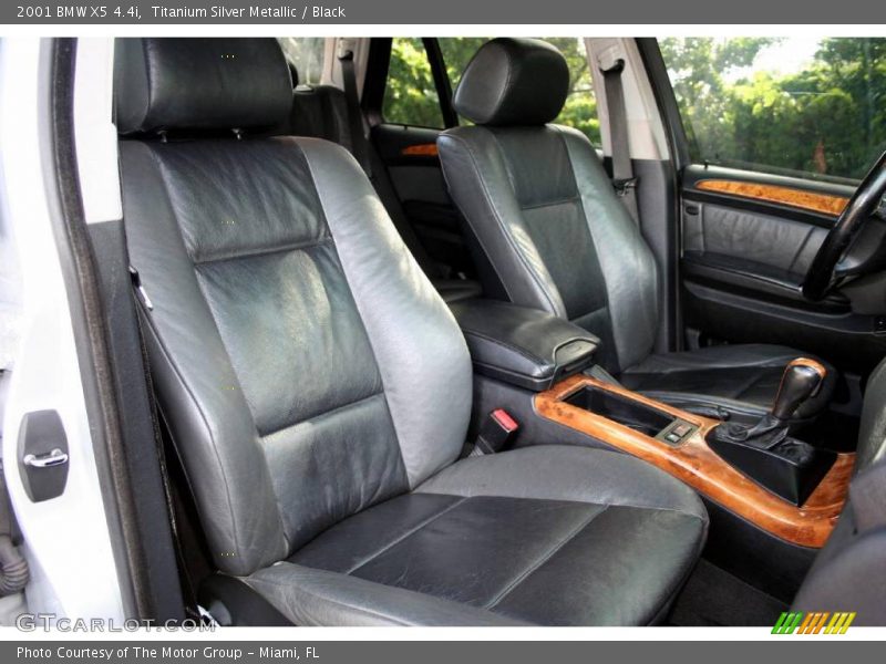 Titanium Silver Metallic / Black 2001 BMW X5 4.4i