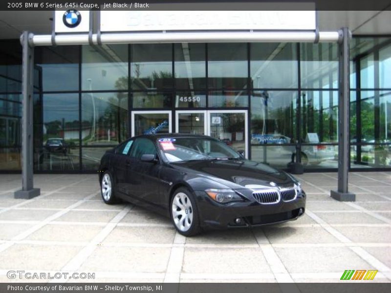 Jet Black / Black 2005 BMW 6 Series 645i Coupe