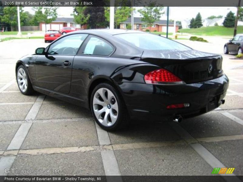 Jet Black / Black 2005 BMW 6 Series 645i Coupe