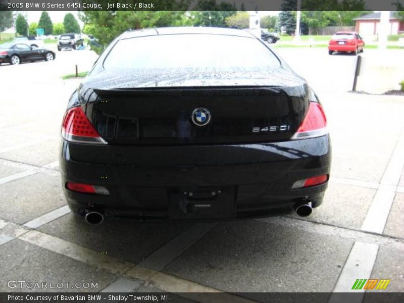 Jet Black / Black 2005 BMW 6 Series 645i Coupe