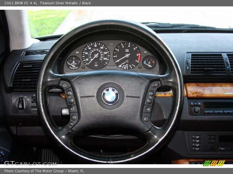 Titanium Silver Metallic / Black 2001 BMW X5 4.4i