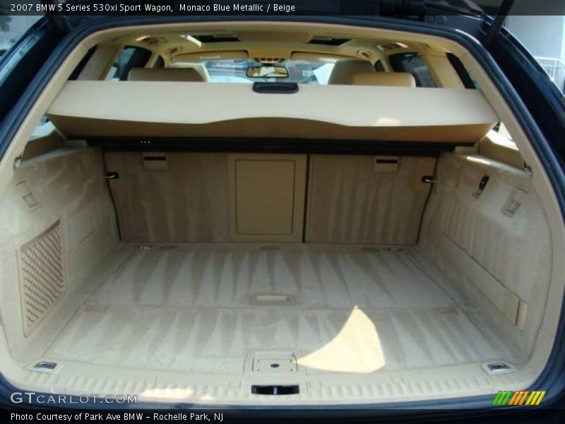 Monaco Blue Metallic / Beige 2007 BMW 5 Series 530xi Sport Wagon
