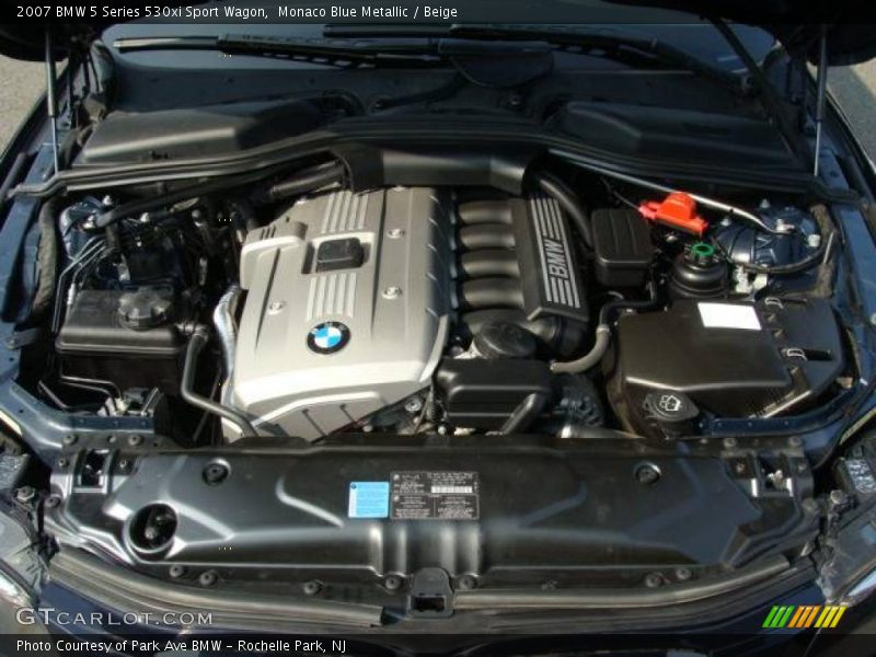 Monaco Blue Metallic / Beige 2007 BMW 5 Series 530xi Sport Wagon