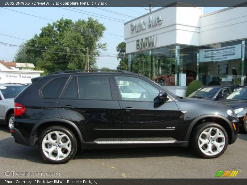 Black Sapphire Metallic / Black 2009 BMW X5 xDrive48i