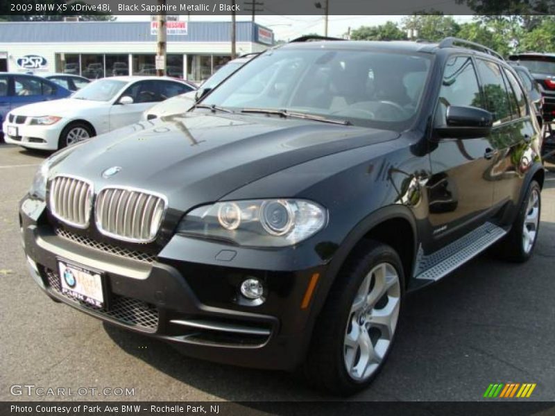 Black Sapphire Metallic / Black 2009 BMW X5 xDrive48i