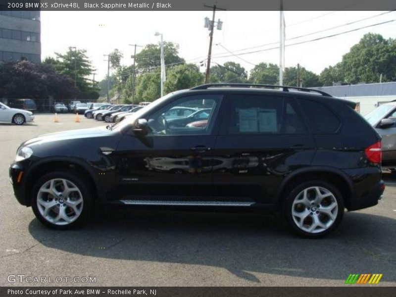 Black Sapphire Metallic / Black 2009 BMW X5 xDrive48i