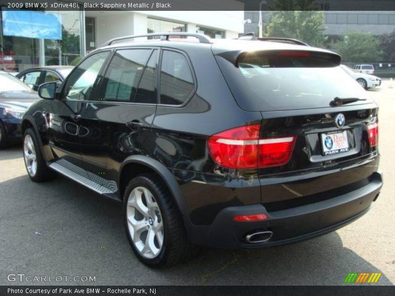 Black Sapphire Metallic / Black 2009 BMW X5 xDrive48i
