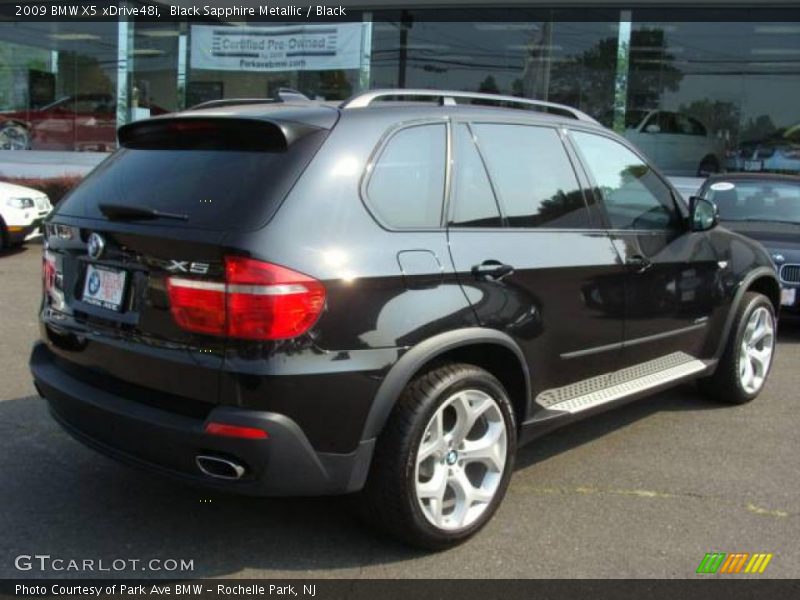 Black Sapphire Metallic / Black 2009 BMW X5 xDrive48i