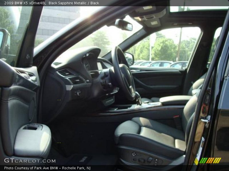 Black Sapphire Metallic / Black 2009 BMW X5 xDrive48i
