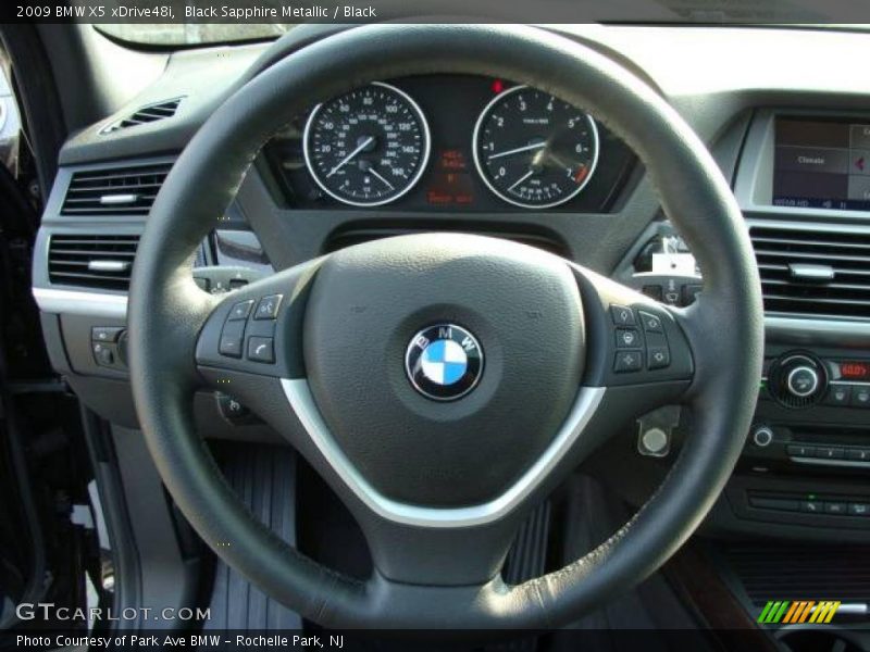 Black Sapphire Metallic / Black 2009 BMW X5 xDrive48i