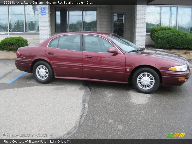 Medium Red Pearl / Medium Gray 2002 Buick LeSabre Custom