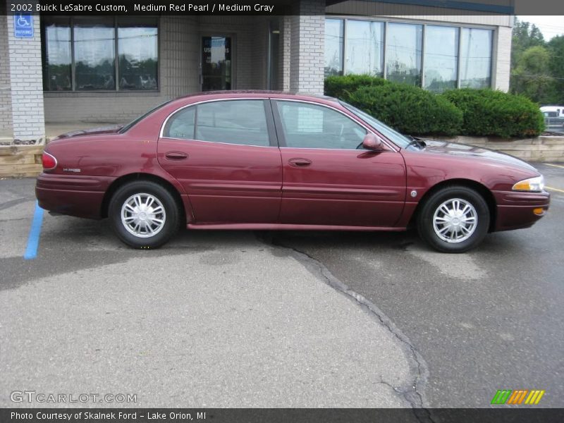 Medium Red Pearl / Medium Gray 2002 Buick LeSabre Custom