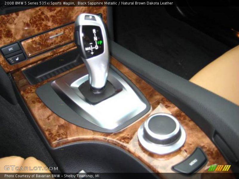 Black Sapphire Metallic / Natural Brown Dakota Leather 2008 BMW 5 Series 535xi Sports Wagon