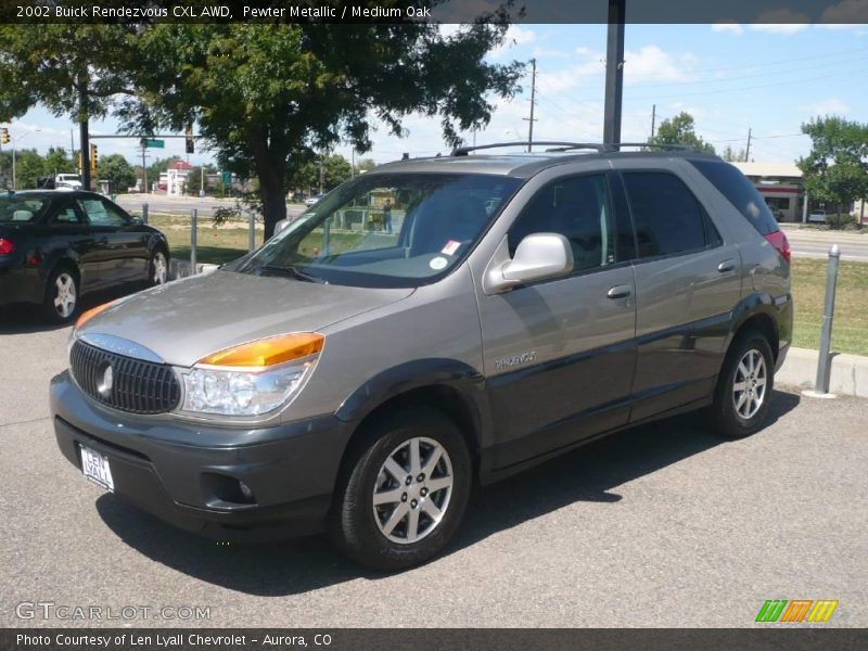 Pewter Metallic / Medium Oak 2002 Buick Rendezvous CXL AWD