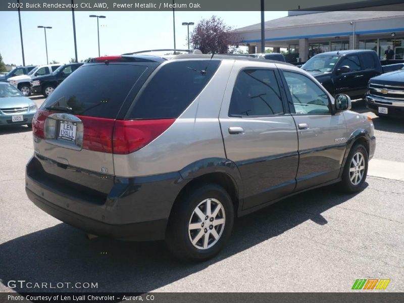 Pewter Metallic / Medium Oak 2002 Buick Rendezvous CXL AWD