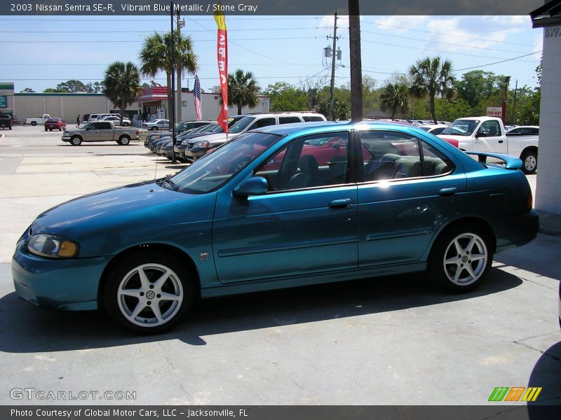 Vibrant Blue Metallic / Stone Gray 2003 Nissan Sentra SE-R