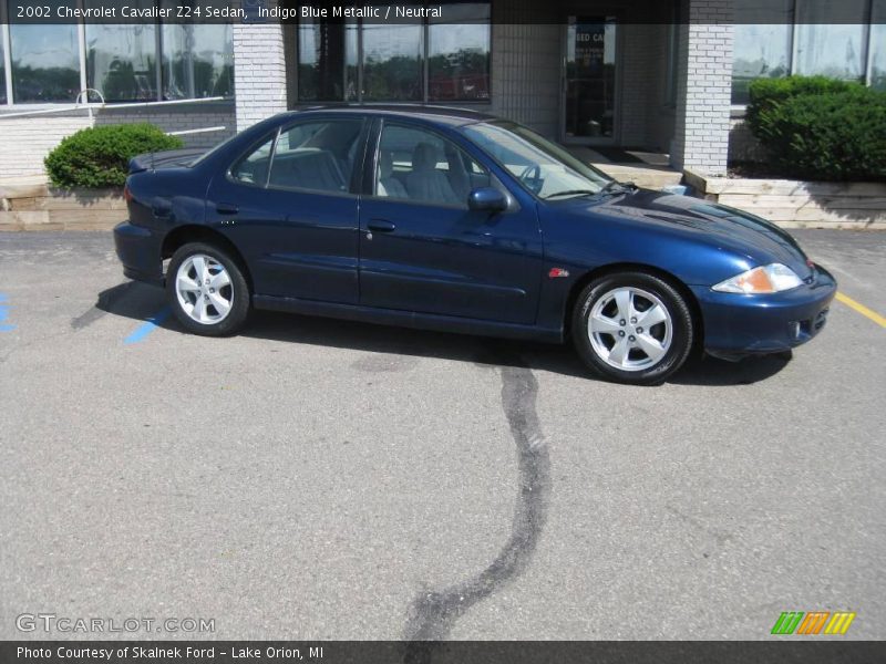 Indigo Blue Metallic / Neutral 2002 Chevrolet Cavalier Z24 Sedan