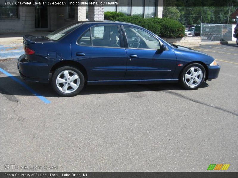 Indigo Blue Metallic / Neutral 2002 Chevrolet Cavalier Z24 Sedan