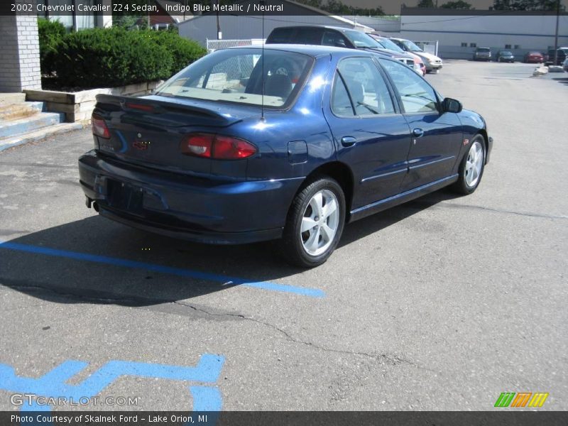 Indigo Blue Metallic / Neutral 2002 Chevrolet Cavalier Z24 Sedan