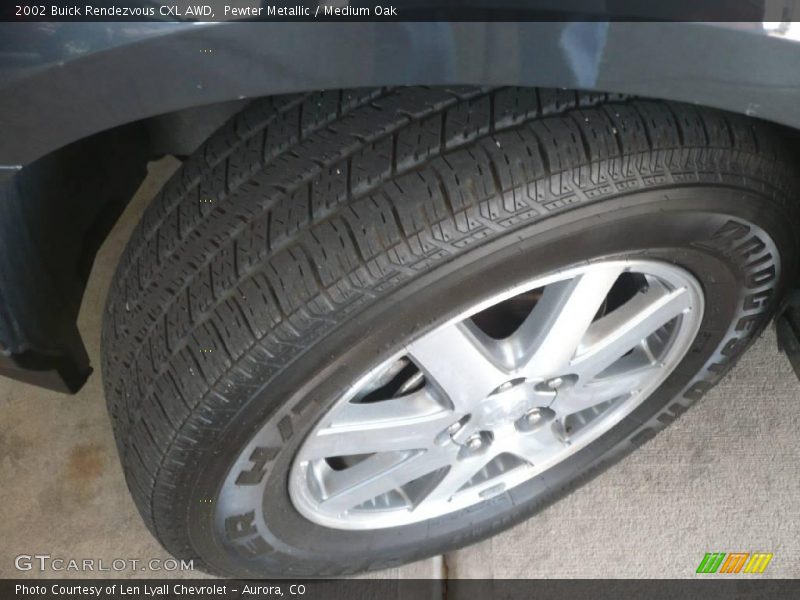 Pewter Metallic / Medium Oak 2002 Buick Rendezvous CXL AWD
