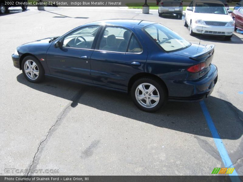 Indigo Blue Metallic / Neutral 2002 Chevrolet Cavalier Z24 Sedan