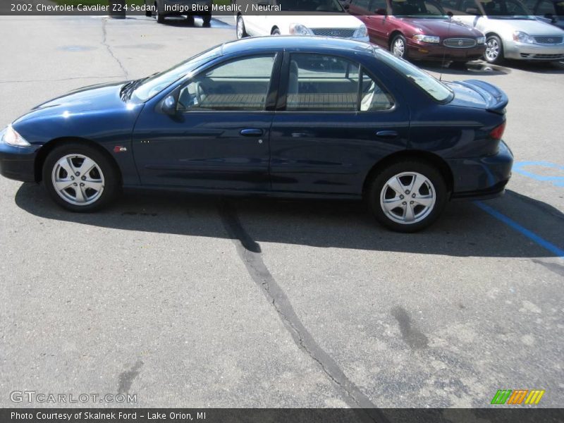 Indigo Blue Metallic / Neutral 2002 Chevrolet Cavalier Z24 Sedan