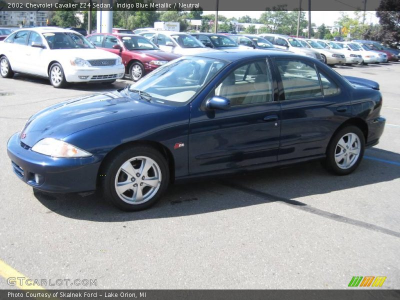 Indigo Blue Metallic / Neutral 2002 Chevrolet Cavalier Z24 Sedan