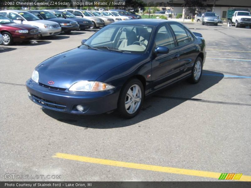 Indigo Blue Metallic / Neutral 2002 Chevrolet Cavalier Z24 Sedan