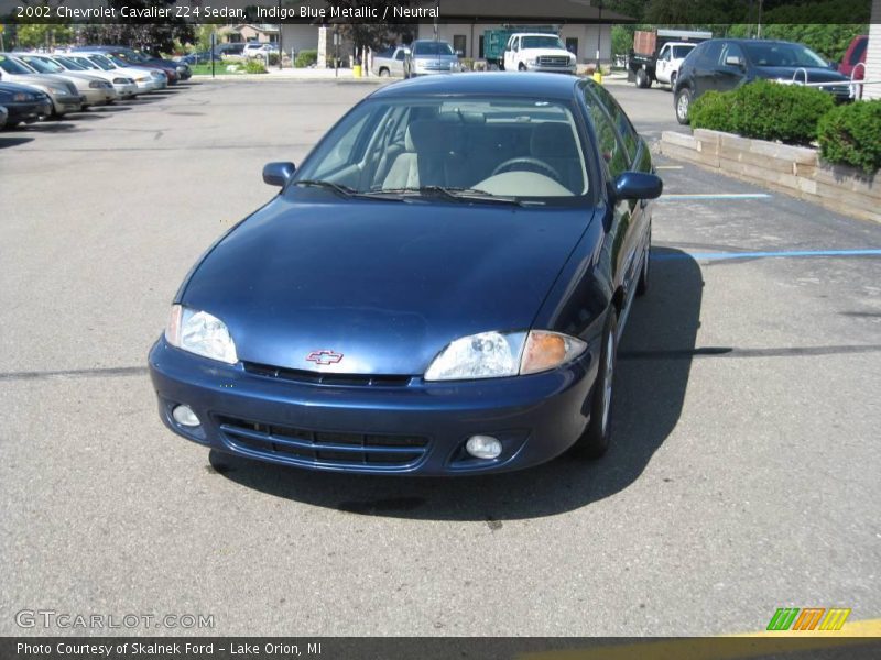 Indigo Blue Metallic / Neutral 2002 Chevrolet Cavalier Z24 Sedan