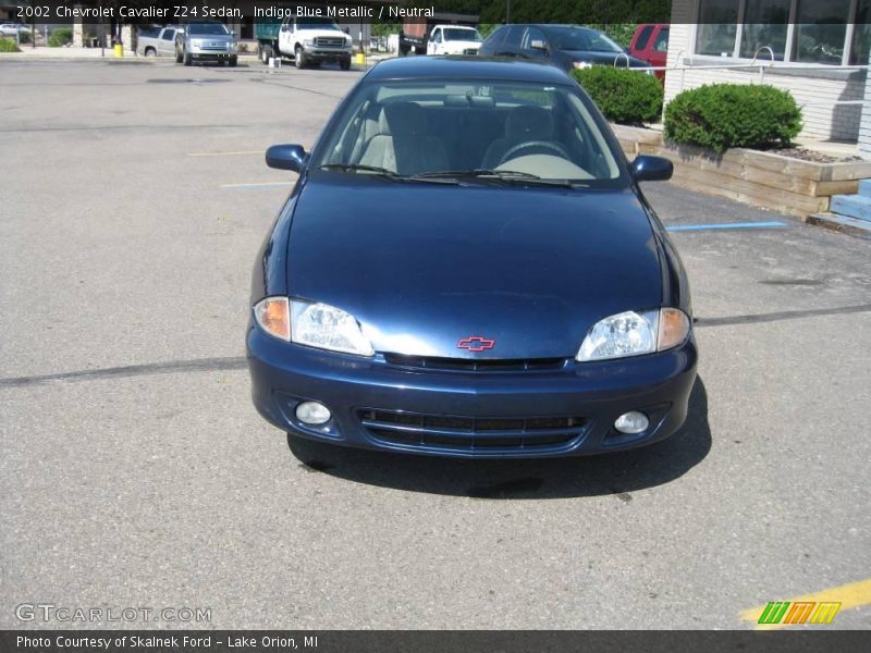Indigo Blue Metallic / Neutral 2002 Chevrolet Cavalier Z24 Sedan