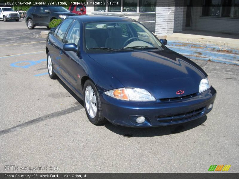 Indigo Blue Metallic / Neutral 2002 Chevrolet Cavalier Z24 Sedan